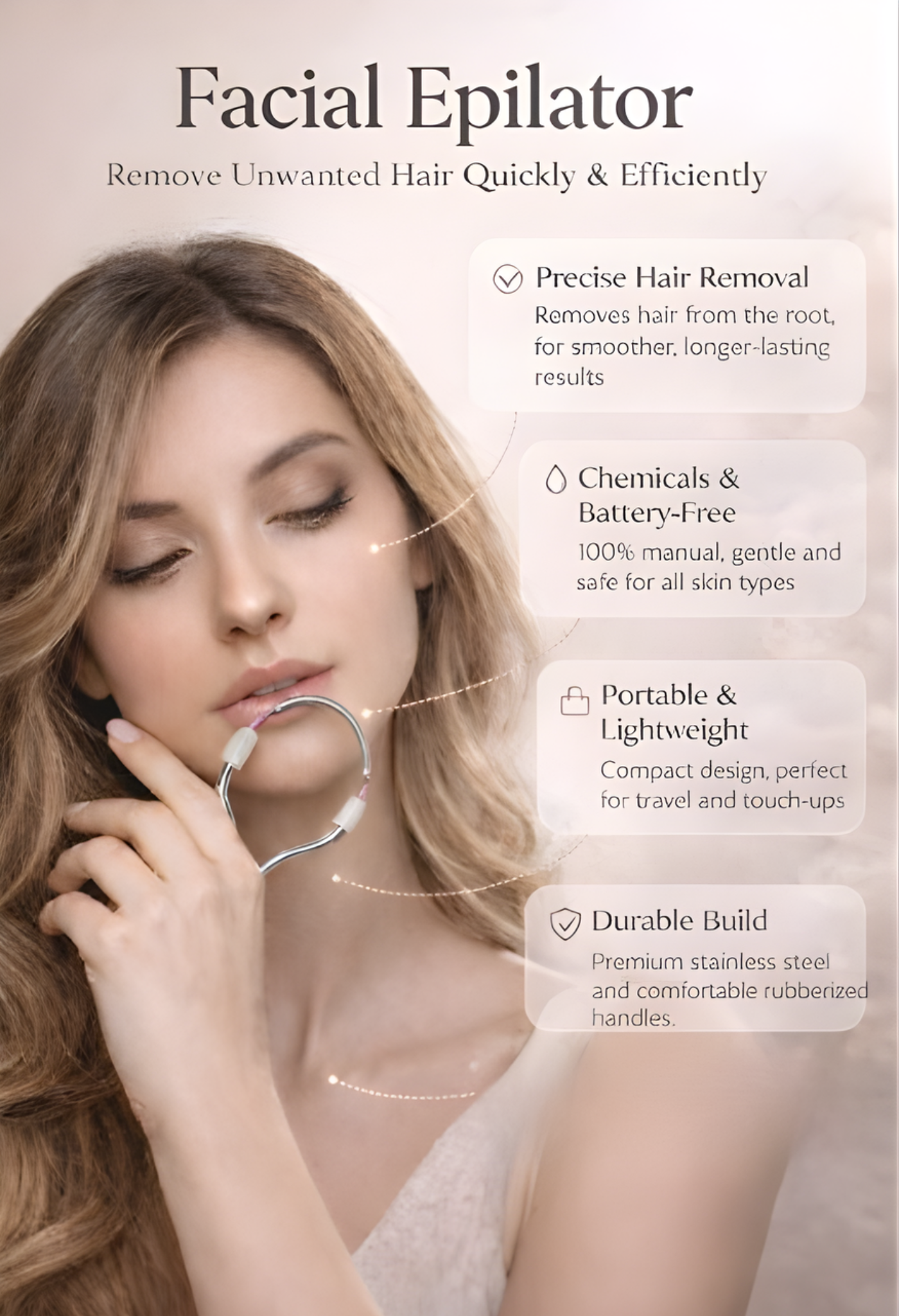 Depilador Facial Portatil